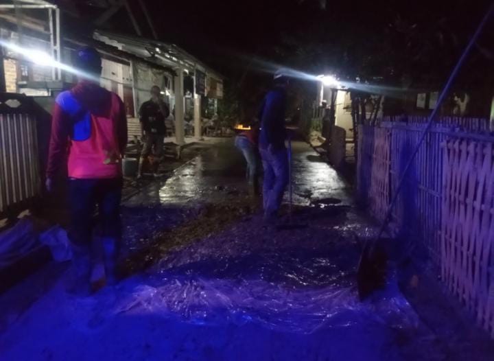 ‎Rehabilitasi Jalan Desa Sukadadi 18, Kecamatan Arahan, Disambut Gembira Warga